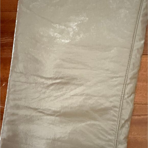 AGOLDE Recycled Leather 90s Pinch Waist Pants Quail Patent W28 Style A164-1351 - Picture 9 of 12